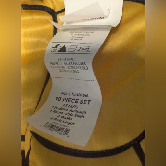 Teenage Mutant Ninja Turtles 4-in-1 Halloween Costume  Leo Raph Mic Don 4/5 XS - Picture 7 of 8